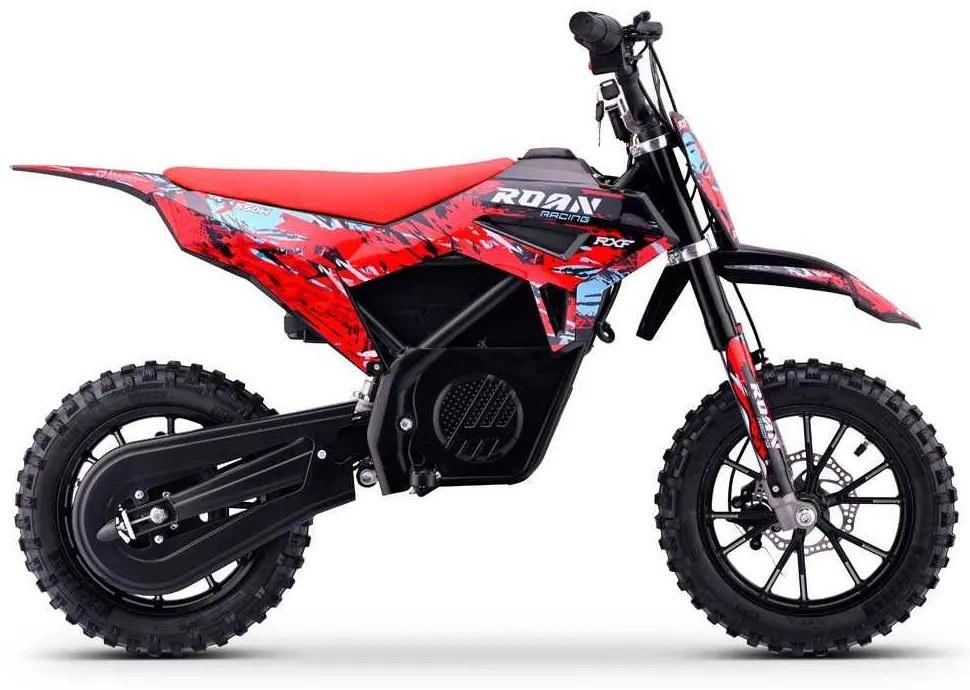 Mini moto elétrica para crianças 550W ROAN RXF até 25 km/h Com Limitador (24V-12AH) 10/10 Vermelha