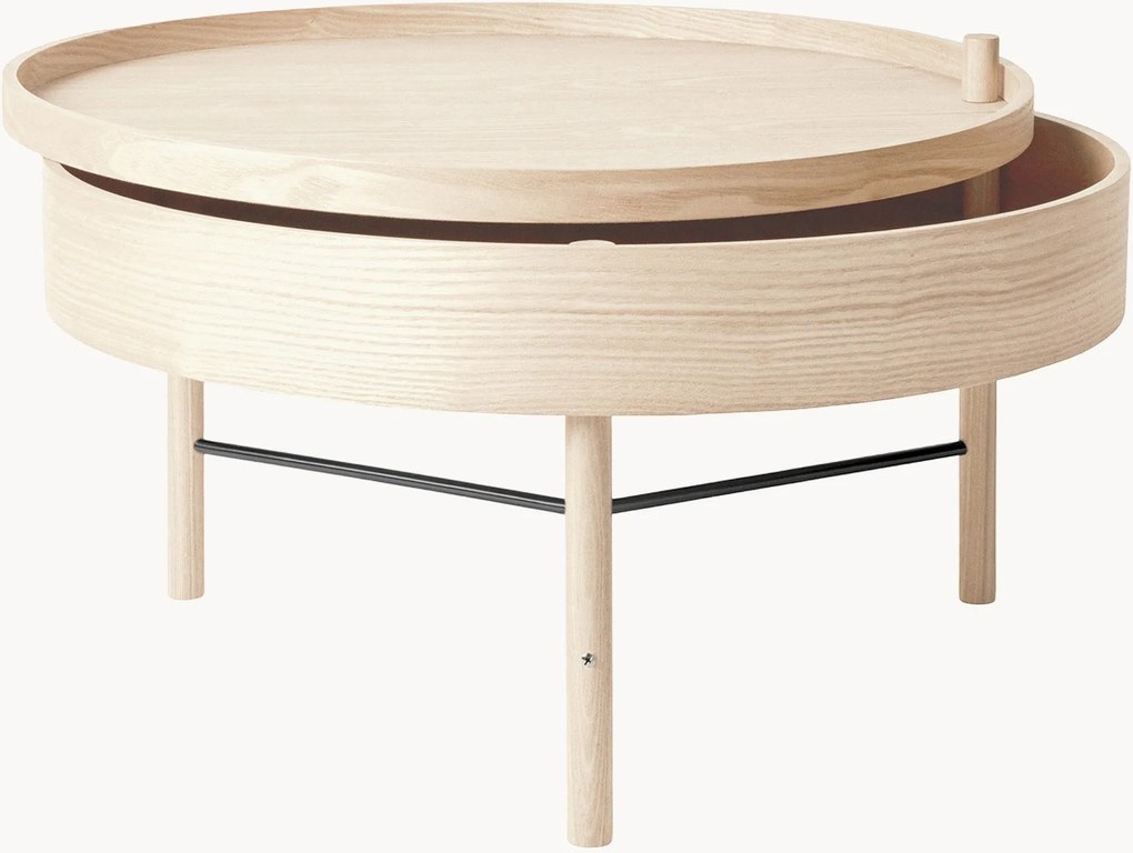 Mesa de apoio redonda com arrumação Turning Table