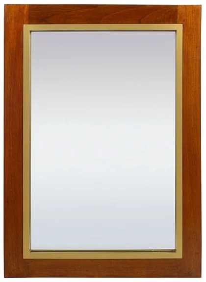 Espelho de parede Continental Cristal Madeira de cedro (110 x 80 cm)