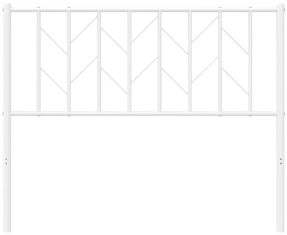 Cabeceira de cama 107 cm metal branco
