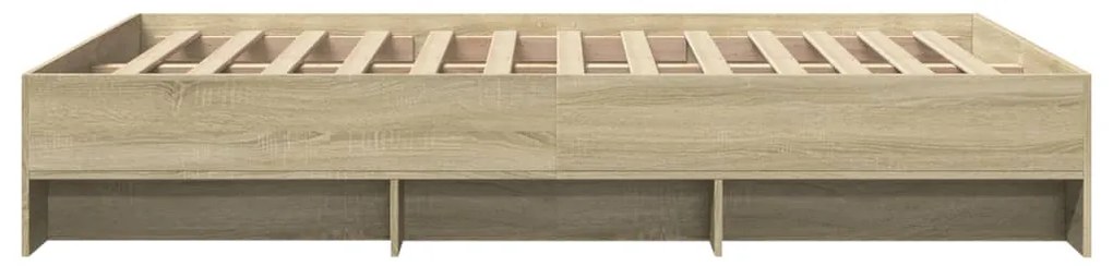Estrutura cama s/ colchão derivados de madeira carvalho sonoma
