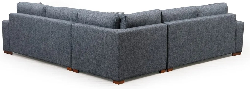 Sofá de Canto "Loop" – Cor Antracite – Medidas 282 cm x 323 cm x 95 cm