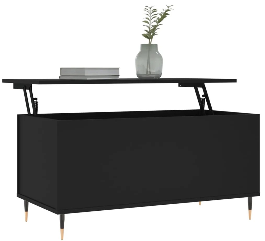 Mesa de centro 90x44,5x45 cm derivados de madeira preto