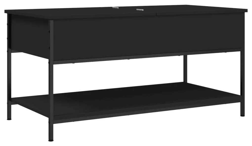 Mesa de centro 100x50x50 cm derivados de madeira/metal preto