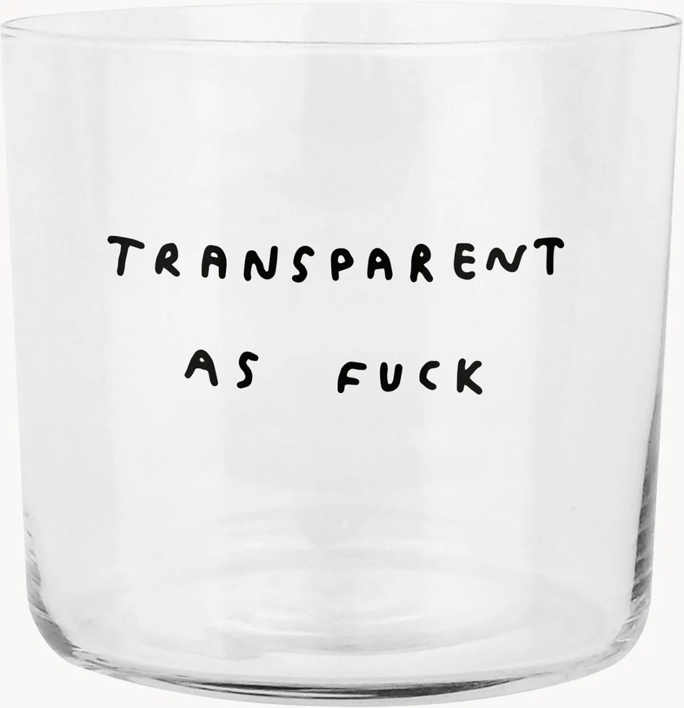 Copo Transparent As Fuck