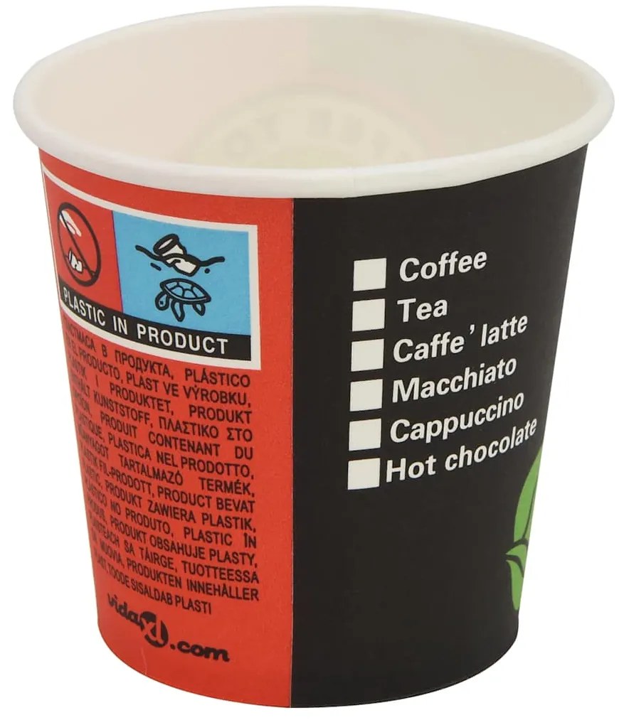 Copos de café descartáveis 1000 pcs papel 120 ml (4 oz)