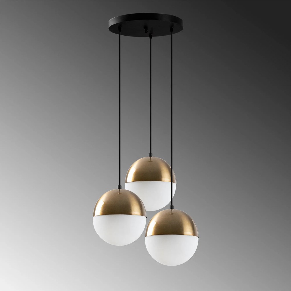 Candeeiro de Teto Bastos – Branco Vintage – 44 x 44 cm