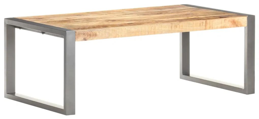 Mesa de centro 110x60x40 cm madeira de mangueira áspera