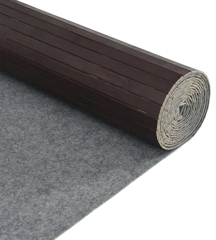 Divisória 165x400 cm bambu castanho-escuro
