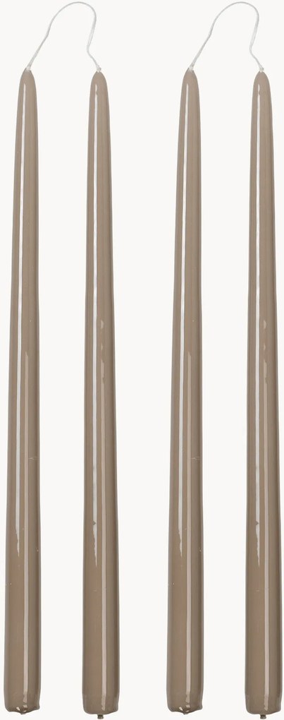 Velas de jantar artesanais Smooth, conjunto de 4