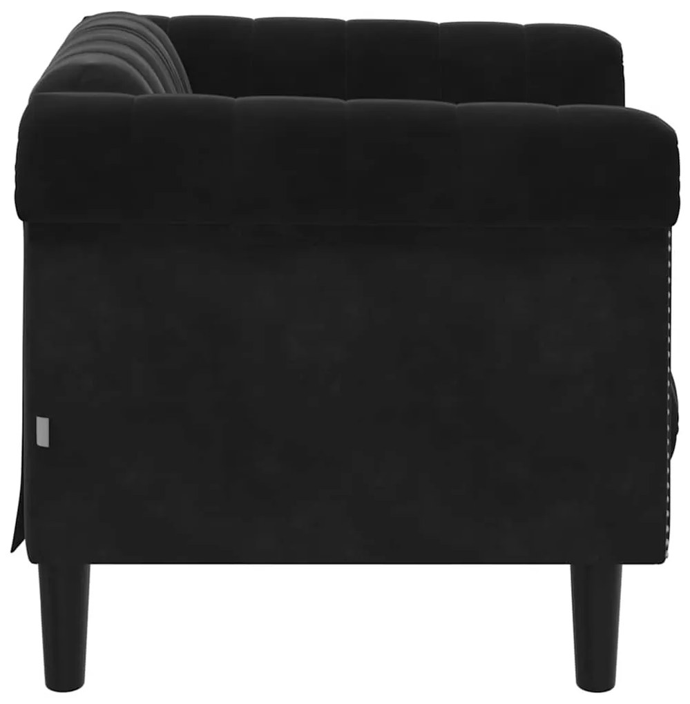 Poltrona veludo preto