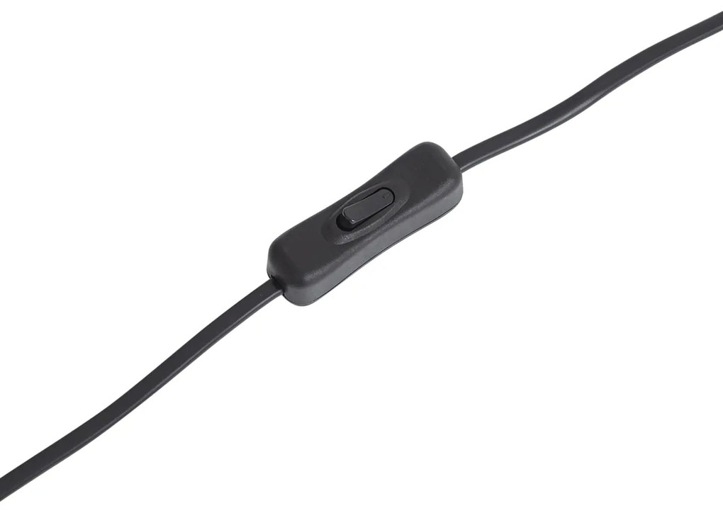 Candeeiro de Mesa Moderno Preto - Thijmen