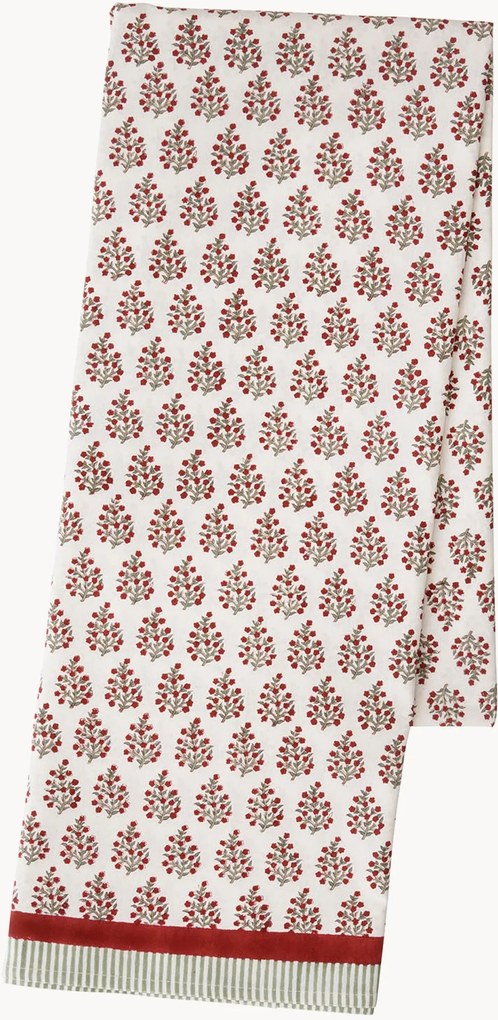 Toalha de mesa retangular em algodão artesanal Samira