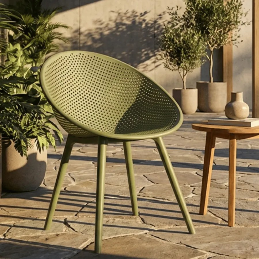CONJUNTO DE 2 CADEIRAS IBIZA 59X59X83 CM (ALTURA DO ASSENTO 45 CM) VERDE