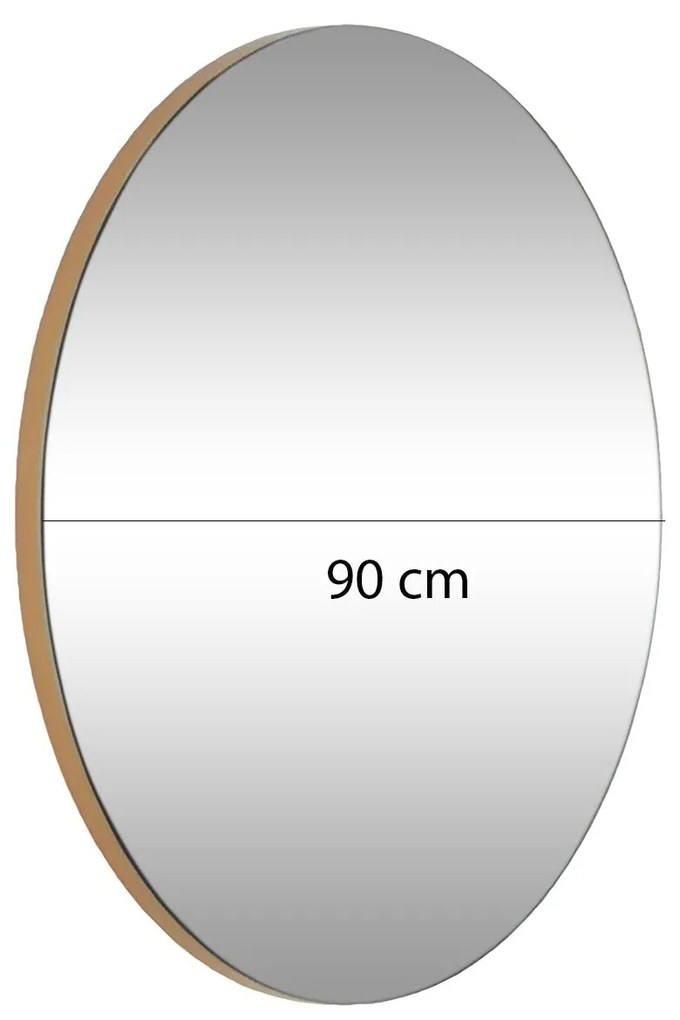 Espelho Gold – Dourado – Diâmetro 90 cm