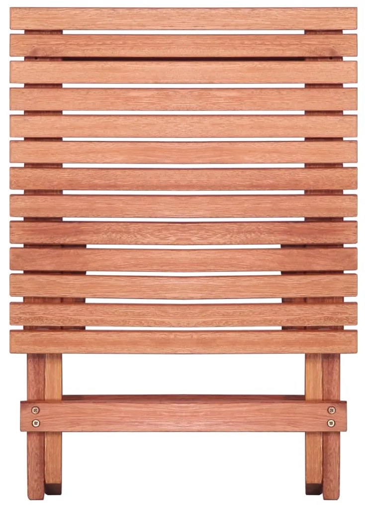 Conjunto bistrô infantil 3 pcs madeira de eucalipto maciça