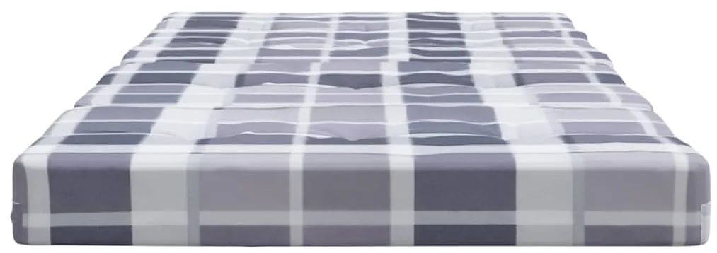 Almofadões p/ cadeira terraço 2 pcs tecido oxford xadrez cinza