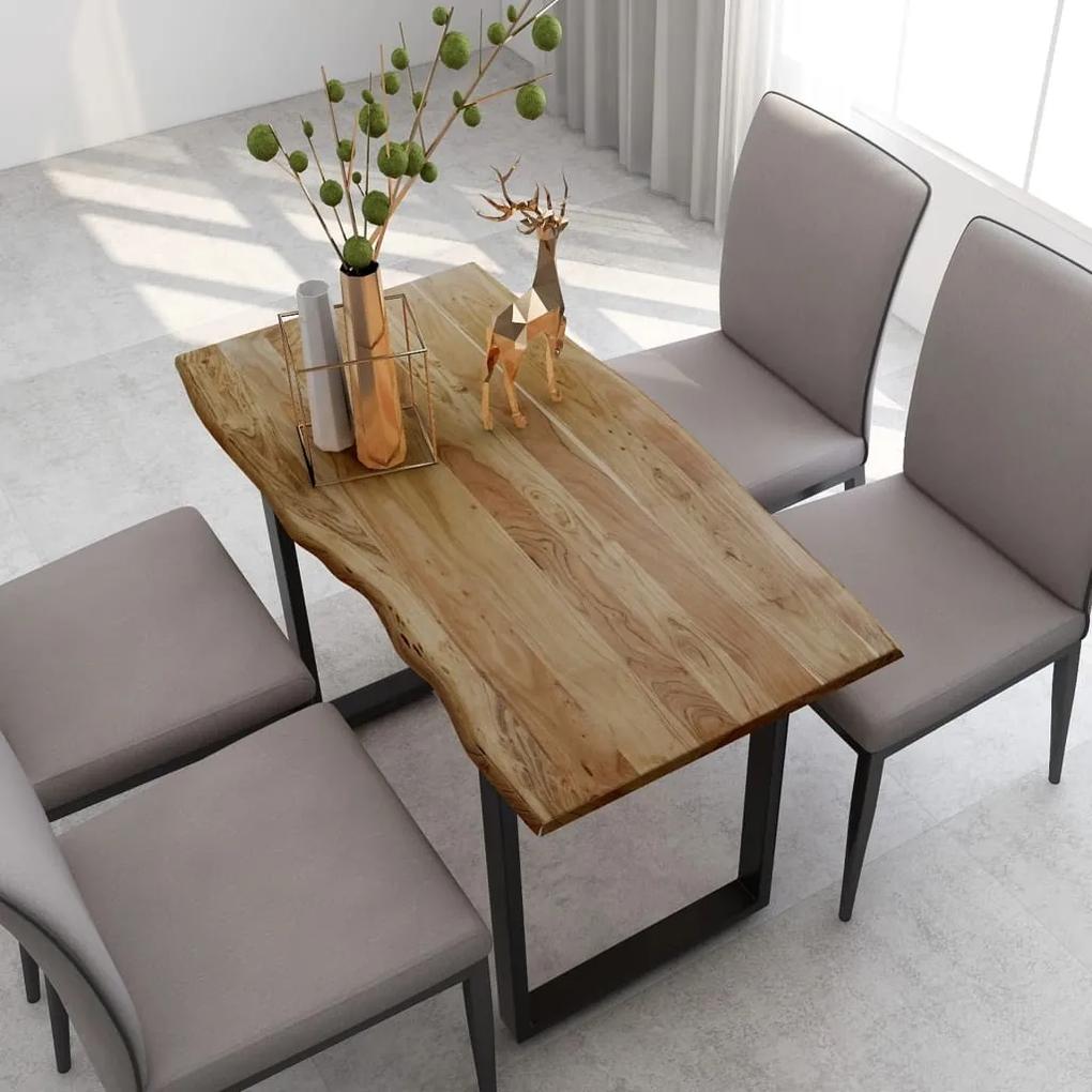 Mesa de jantar 118x58x76 cm madeira de acácia maciça
