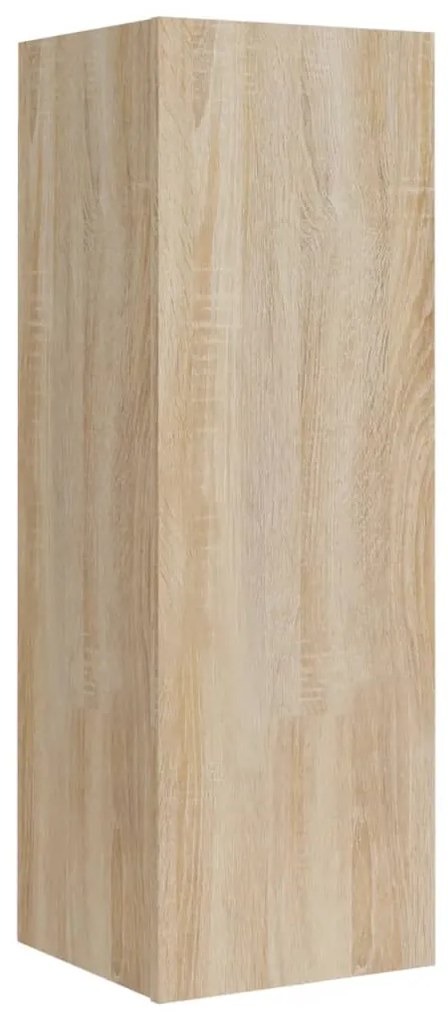 Conjunto móveis de TV 4 pcs madeira processada carvalho sonoma