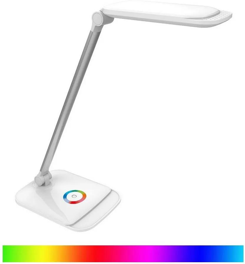 Candeeiro de mesa LED RGB com regulação de toque LED/18W/230V + USB