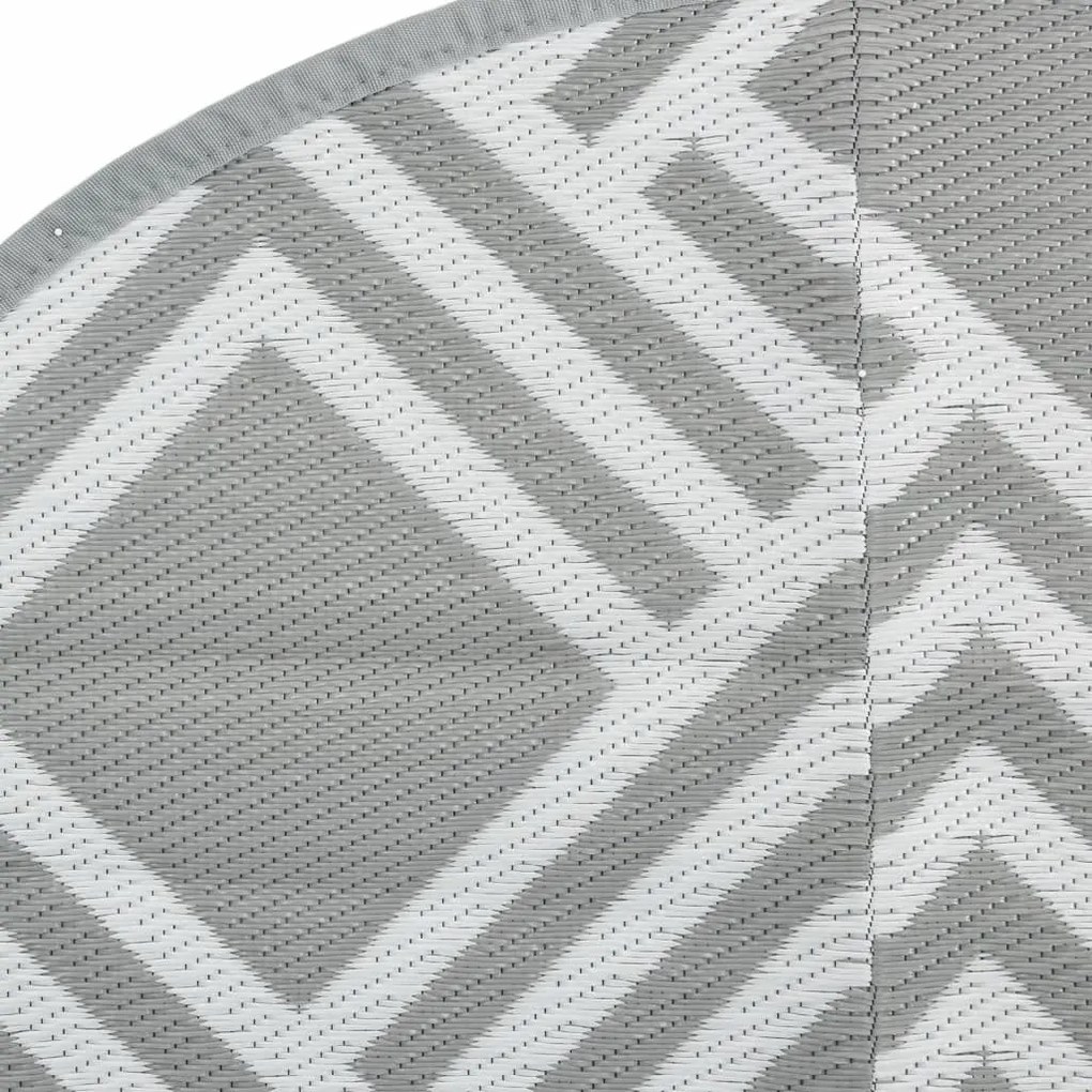 Tapete de exterior Ø120 cm ARAKIL PP cinzento