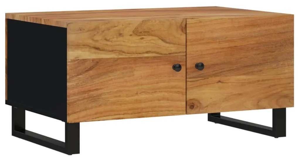 Mesa de centro 80x50x40 madeira de acácia maciça/deriv. madeira