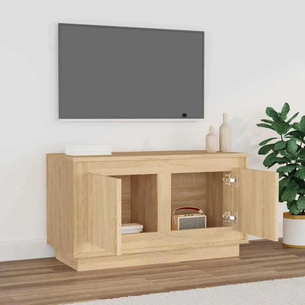 Móvel de TV 80x35x45 cm derivados de madeira carvalho sonoma