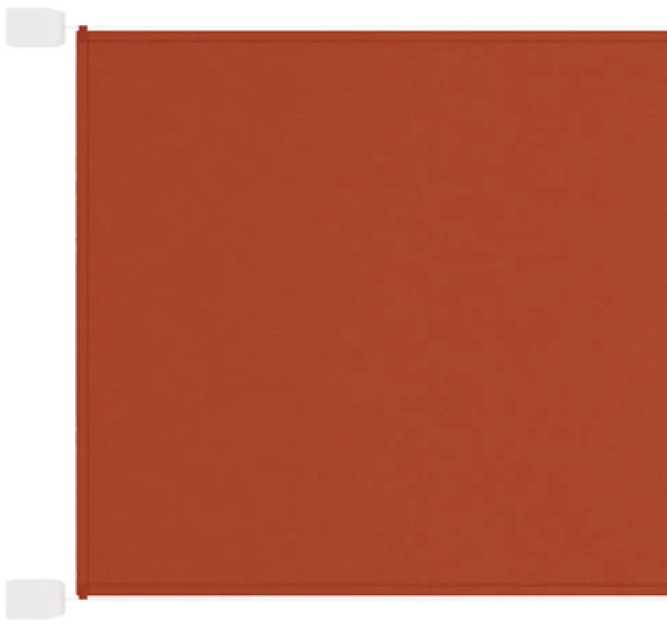 Toldo vertical 60x1200 cm tecido oxford cor terracota