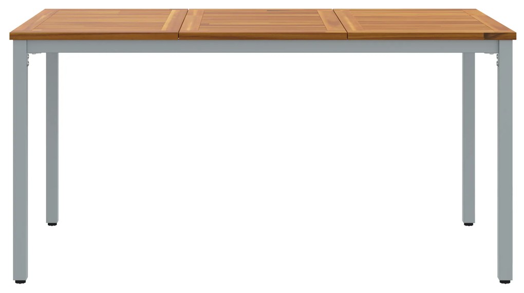 Mesa de Jardim vidaXL 150x90x75 cm em Madeira de Acácia Sólida e Metal