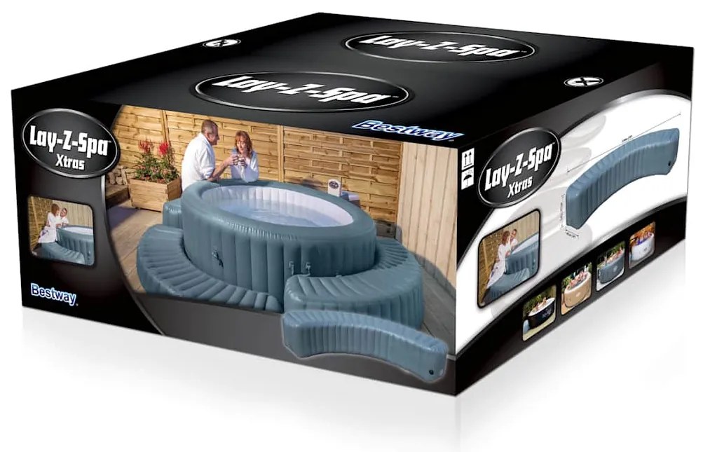 Rebordo insuflável Lay-Z-Spa p/ banheira hidromassagem redonda
