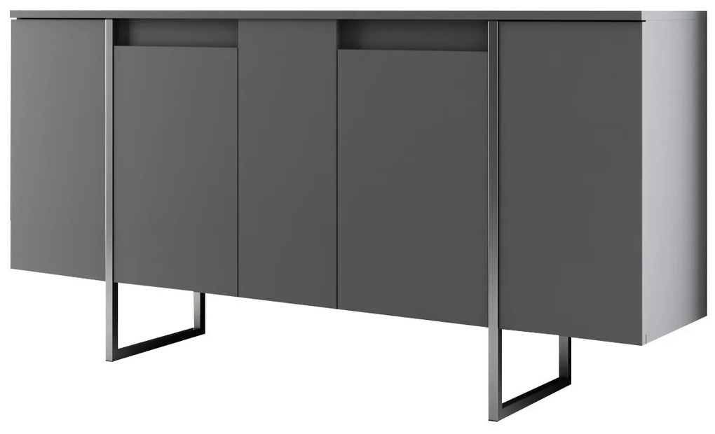 Console Luxe – Anthracite Silver – 160 x 35 x 80 cm