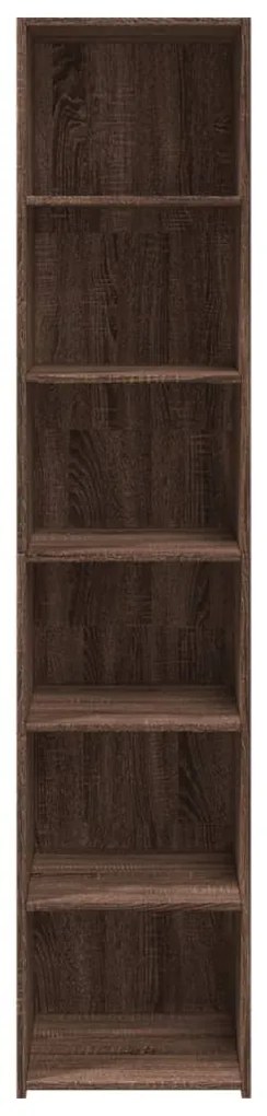 Armário alto 40x41x185cm derivados de madeira carvalho castanho