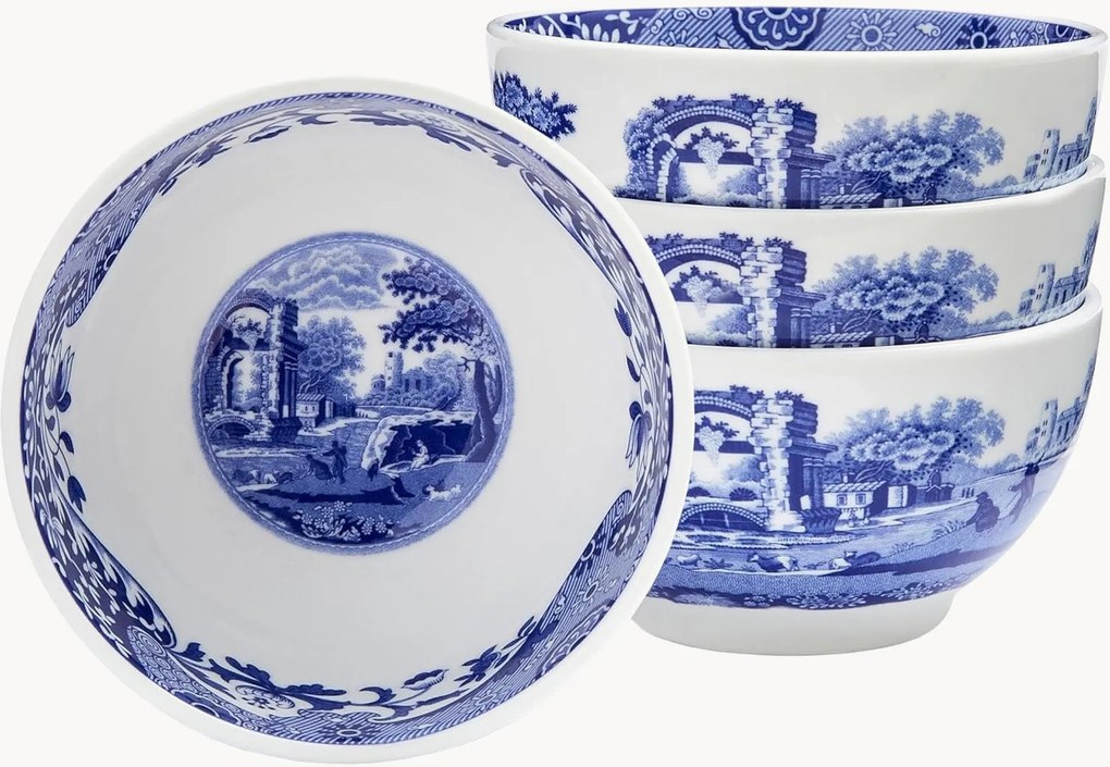 Taças para molhos em porcelana Blue Italian, conjunto de 4