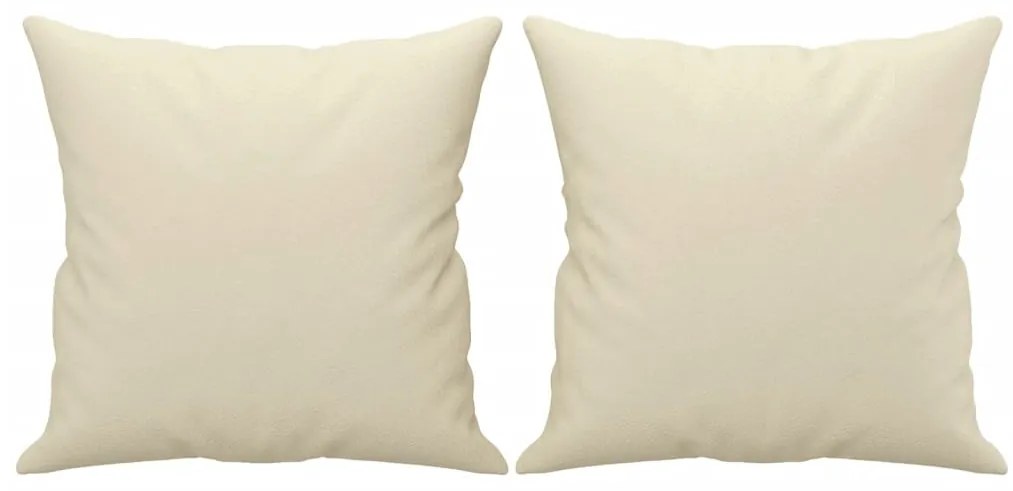 Sofá 2 lugares + almofadas decorativas 120cm couro artif. creme