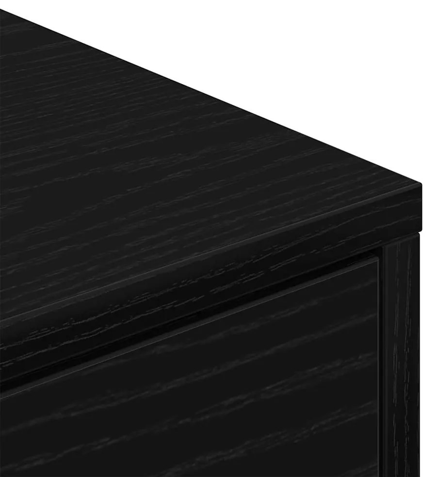 Cabide para Sapatos vidaXL Preto Carvalho 60x35x84 cm Madeira de Engen