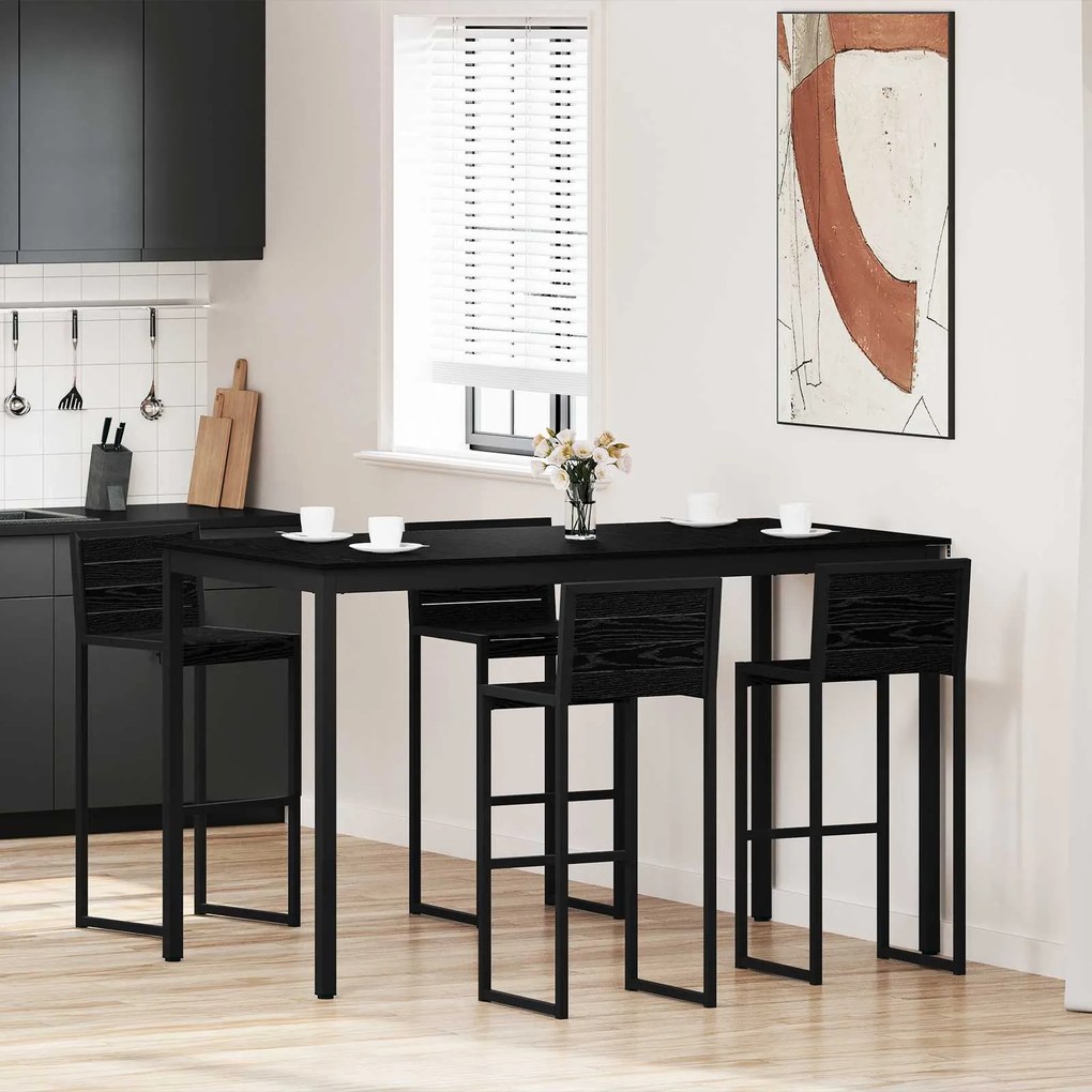 vidaXL Mesas de jantar Madeira processada