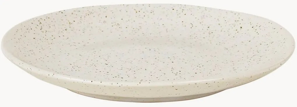 Pratos de sobremesa artesanais Nordic Vanilla, conjunto de 2