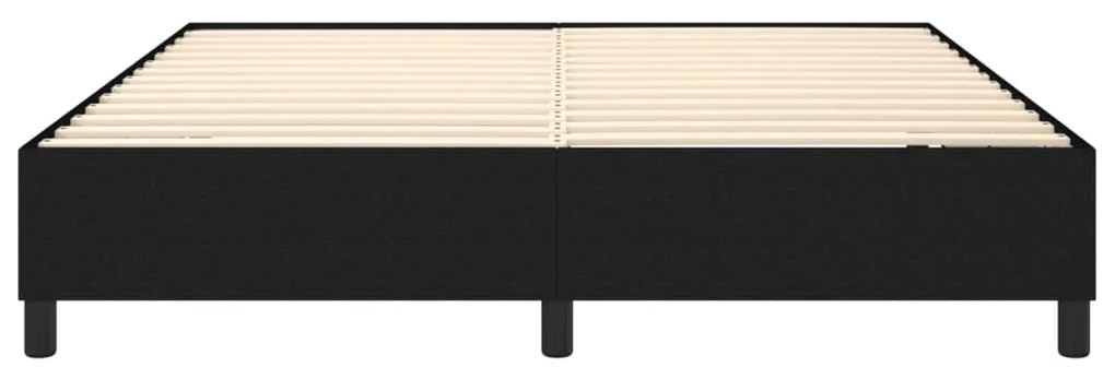 Estrutura de cama sem colchão 180x200 cm tecido preto