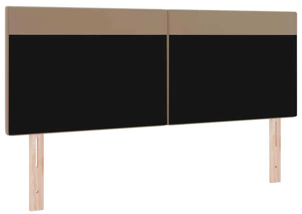 Cabeceira vidaXL Design Simples Cappuccino 160 cm em Couro Sintético