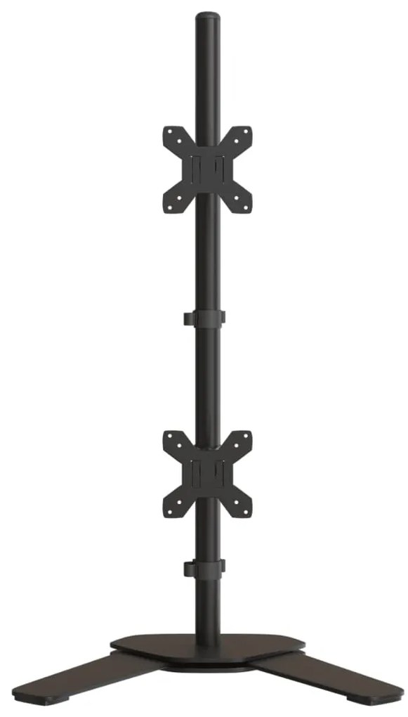 Suporte duplo para monitor VESA 75/100 mm aço preto