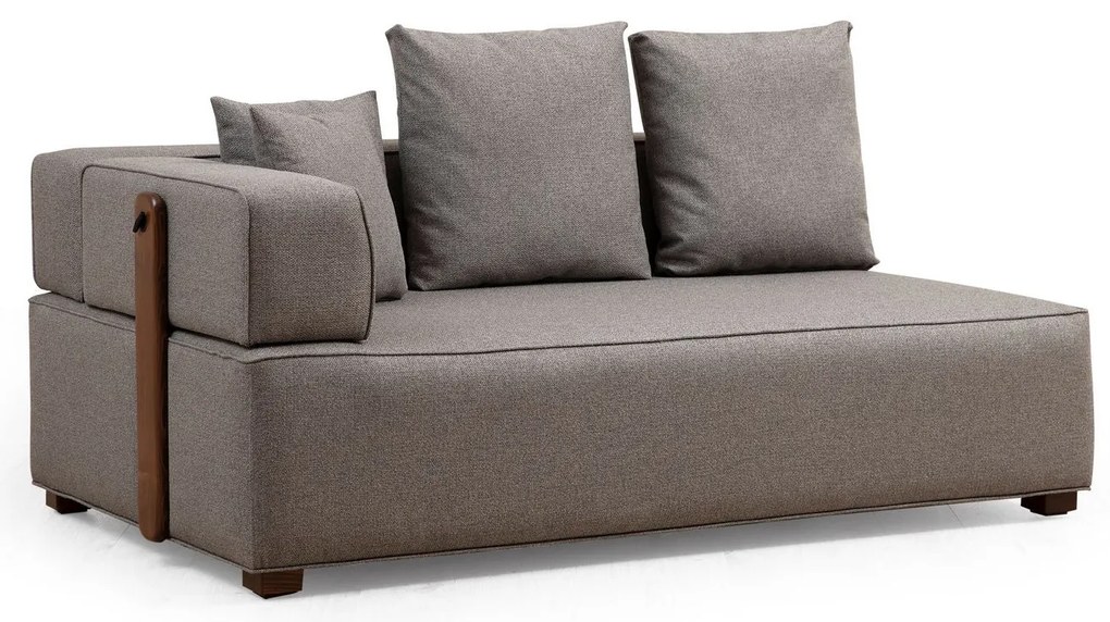 Sofá de Canto Gondol – Cinzento – 180 x 105 cm