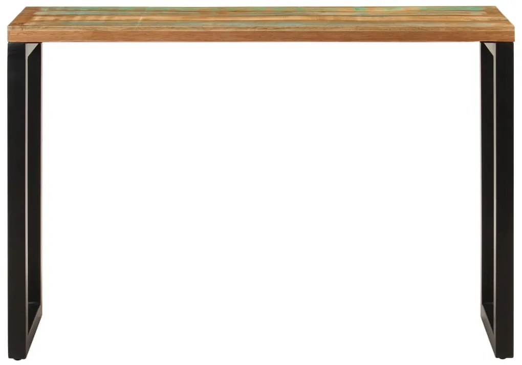Mesa consola 110x35x75 cm madeira recuperada maciça