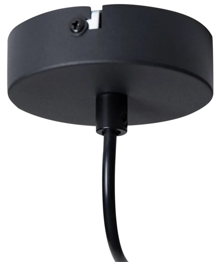 Candeeiro de suspensão moderno preto 38 cm - Sphaera Moderno