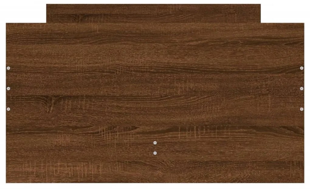 Estrutura de cama com gavetas 100x200 cm carvalho castanho