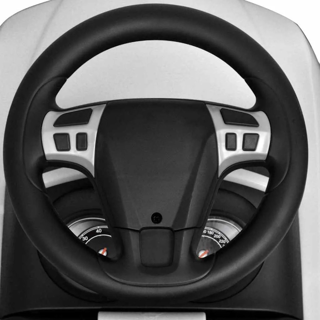 Carro para crianças a pedais branco