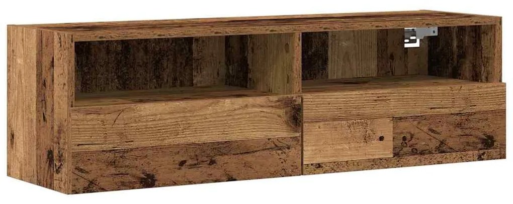 Armários de TV vidaXL 2 pcs Madeira Velha 100x30x30 cm Madeira de Enge
