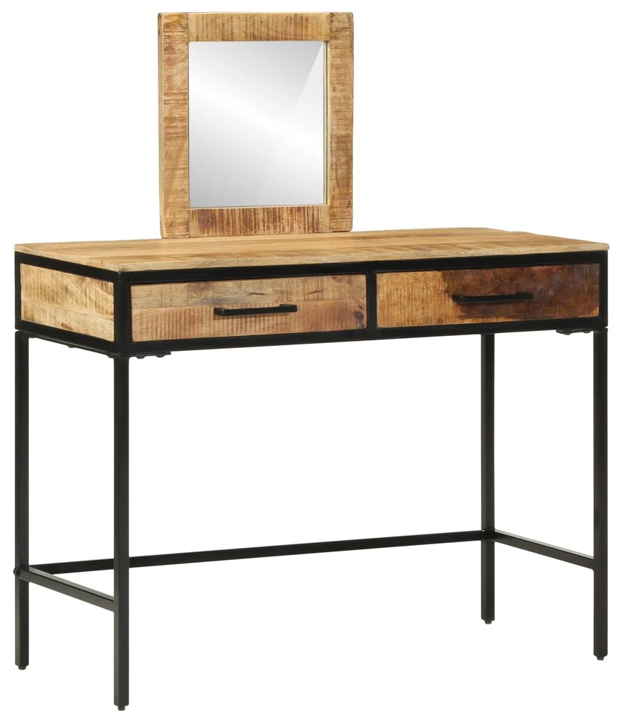 Mesa de Toucador 100x40x75/120 cm Madeira Sólida de Manga Rugosa