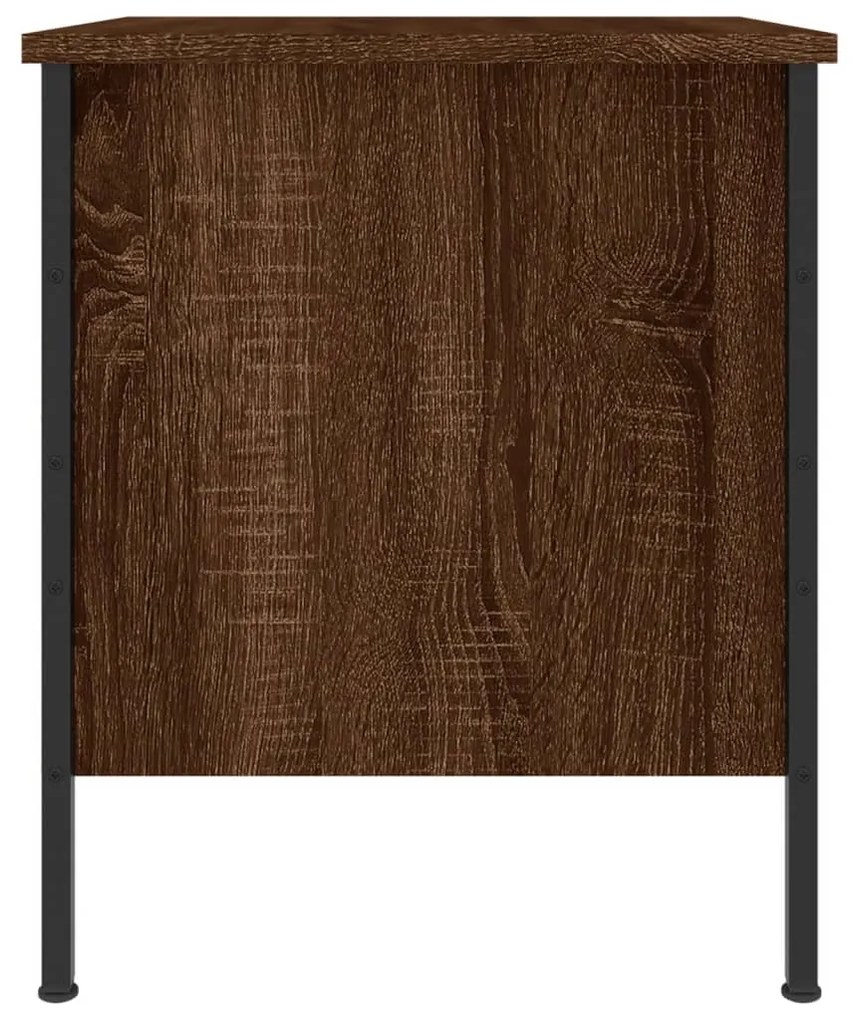 Mesas de cabeceira 2 pcs derivados de madeira carvalho castanho