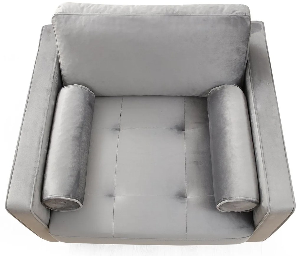 Cadeira Wing Rome – Cinza Claro – 105x85x90 cm