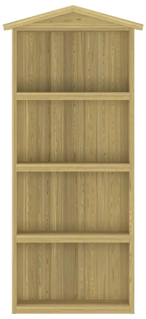 Abrigo p/ ferramentas de jardim 87x33x222 cm pinho impregnado